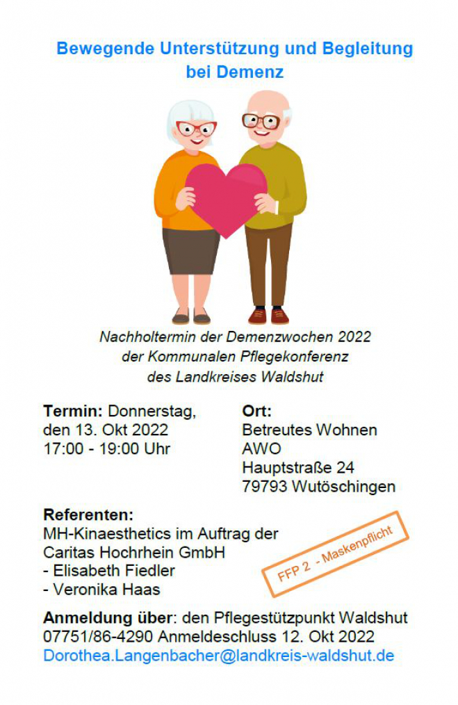 Vortrag Nachholtermin Demenzwochen 2022